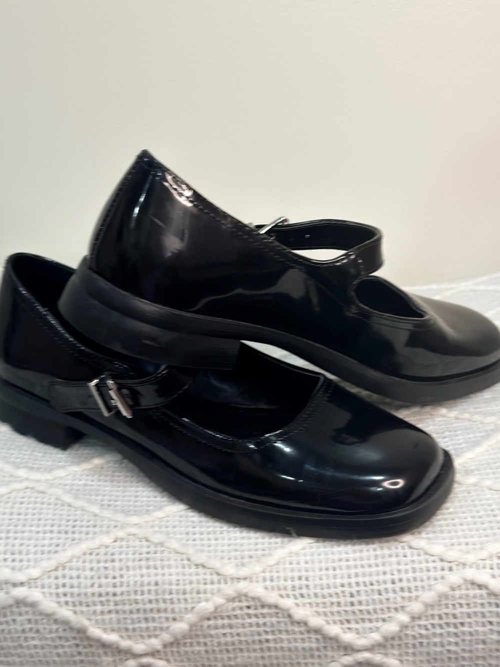 Madden Girl Black Patent Mary Jane Shoes for women